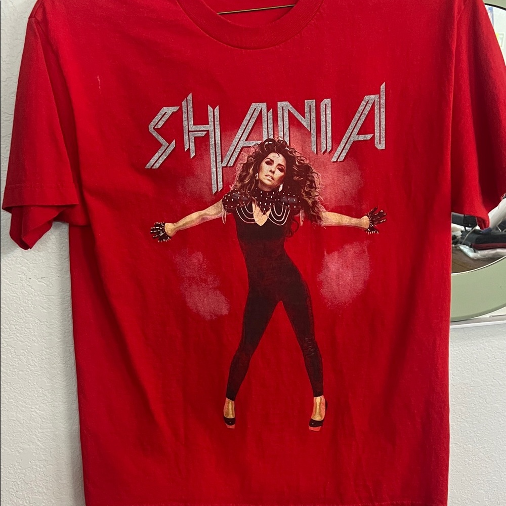Red Shania Graphic T-Shirt